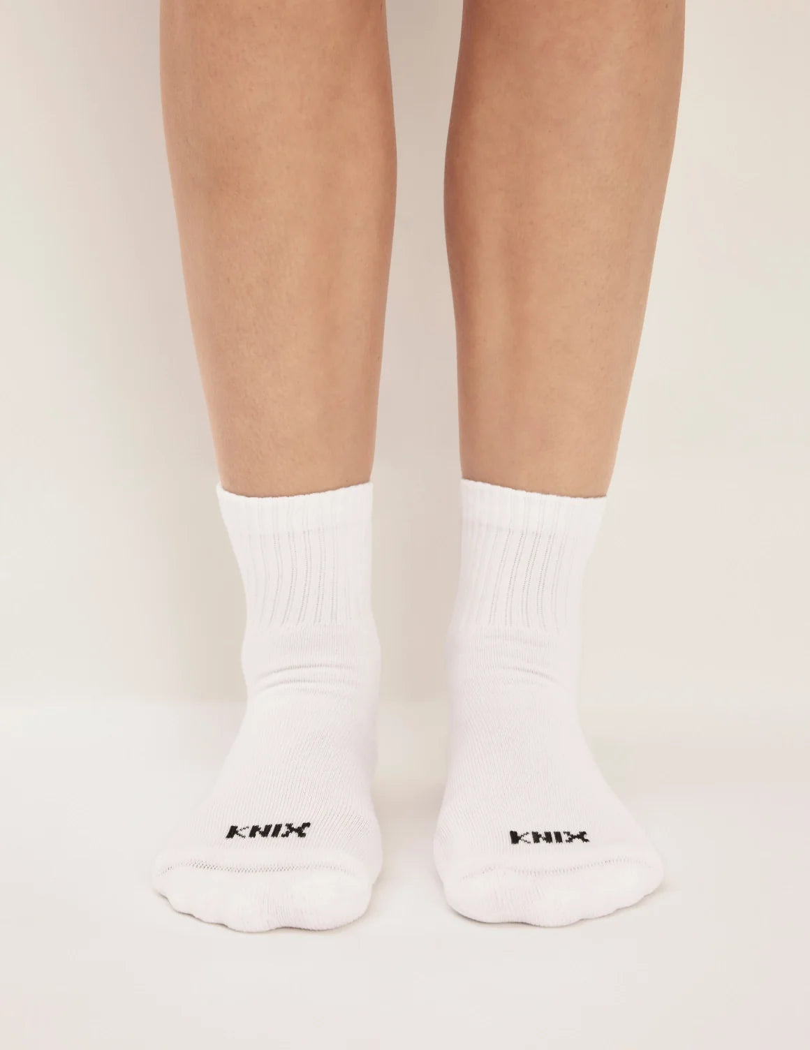 View of model wearing the 365 Ankle Socks – White – view 4 of 6