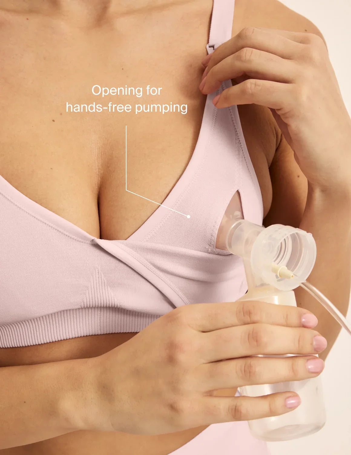 BlissFit™ Nursing/Pumping Bra – Opening for hands-free pumping – view 12 of 13