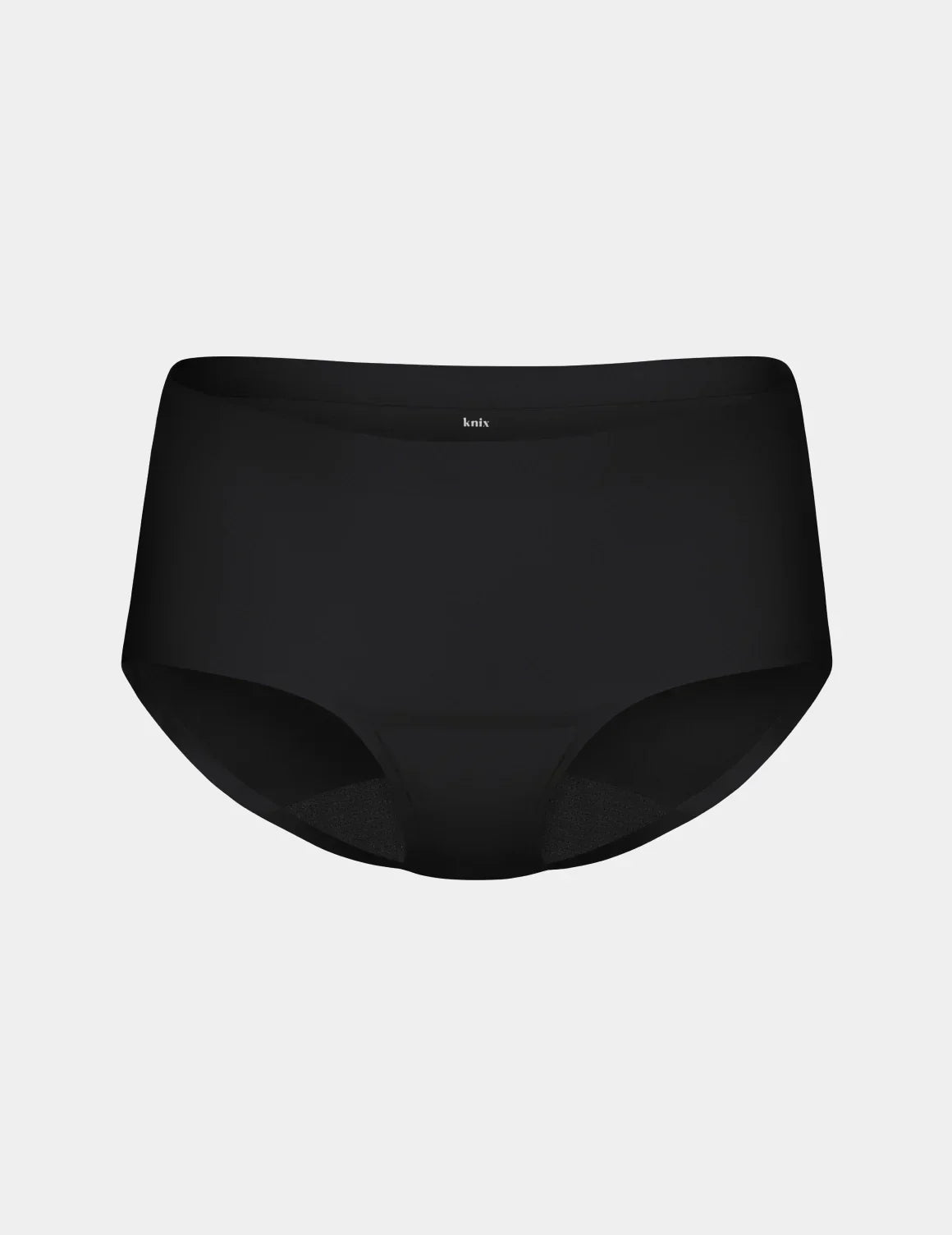 Light Leakproof No-Show Boyshort shown front-facing against a light gray background – Black – view 2 of 17
