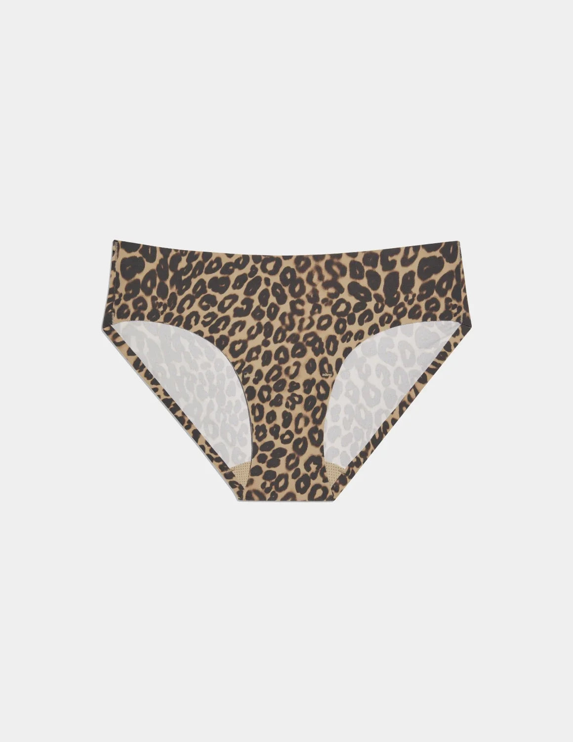 Essential No-Show Bikini shown front-facing against a light gray background – Cheetah Print – view 2 of 31
