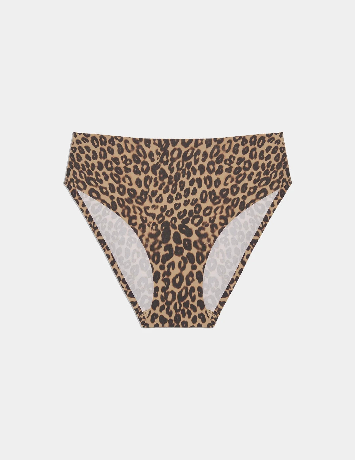 Essential No-Show French Cut shown front-facing against a light gray background – Cheetah Print – view 6 of 30