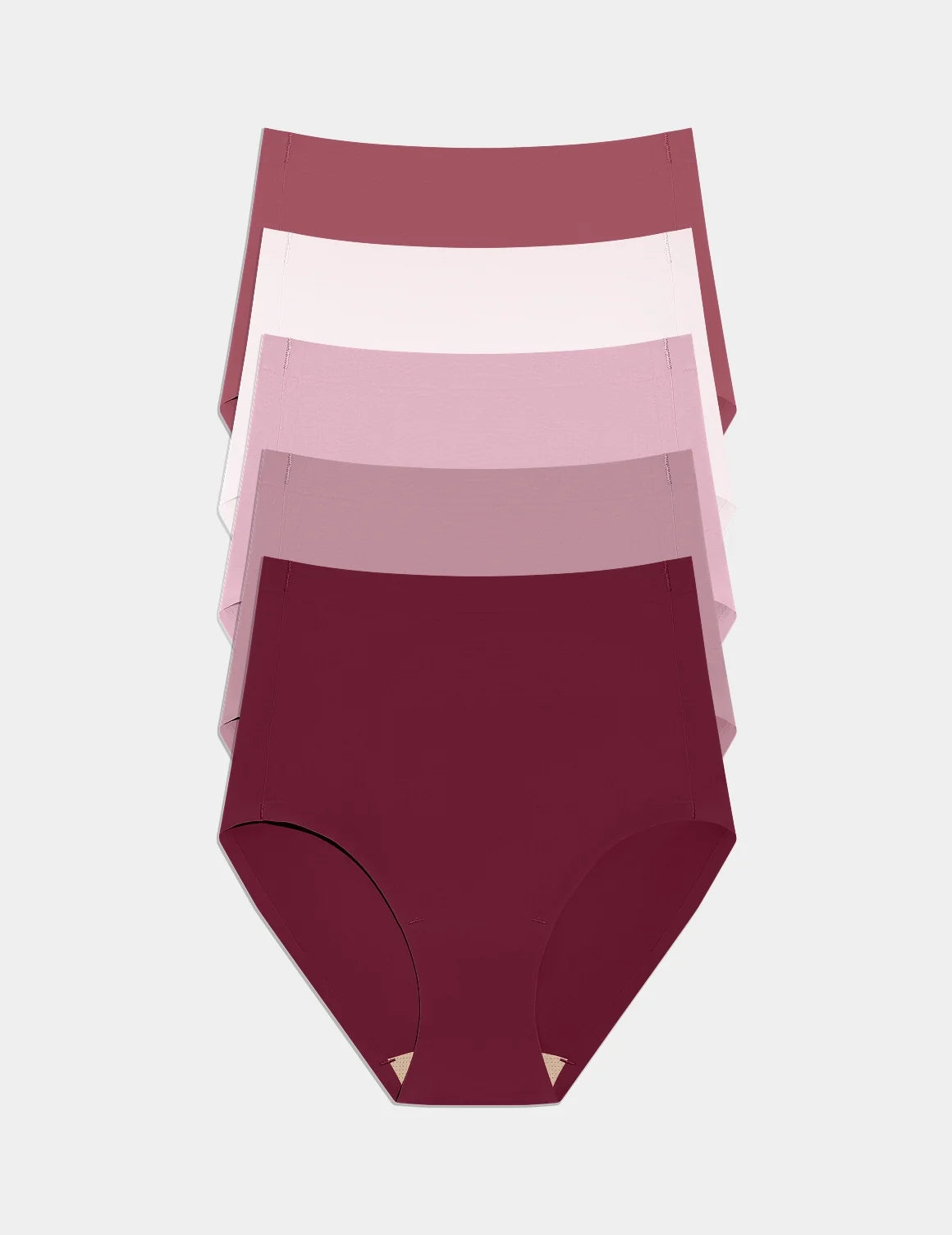 Essential No-Show High Rise 5-Pack shown front-facing against a light gray background – Pink Multi – view 7 of 16