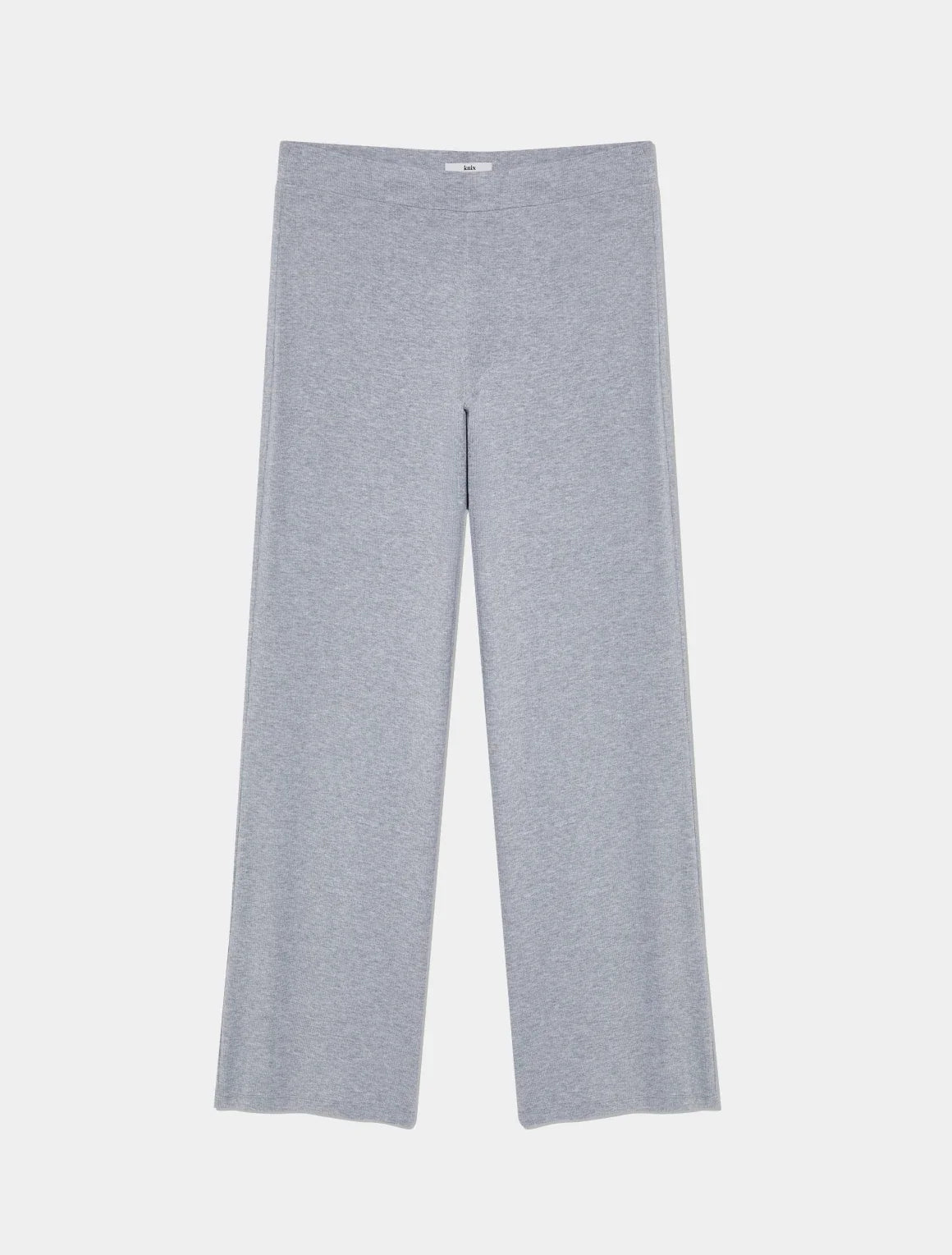 Modal Rib Pant shown front-facing against a light gray background – Heathered Grey – view 6 of 13