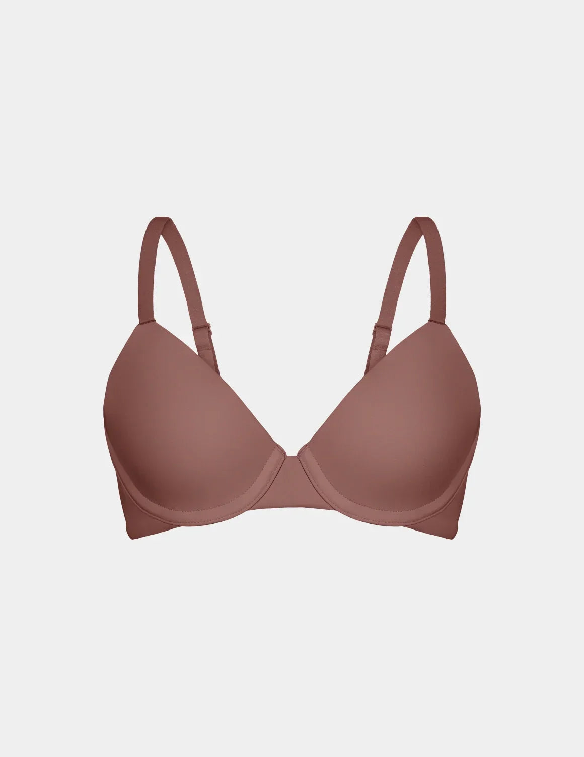View of FreeFlex™ Demi Bra shown front-facing against a light gray background – Sola – view 10 of 42