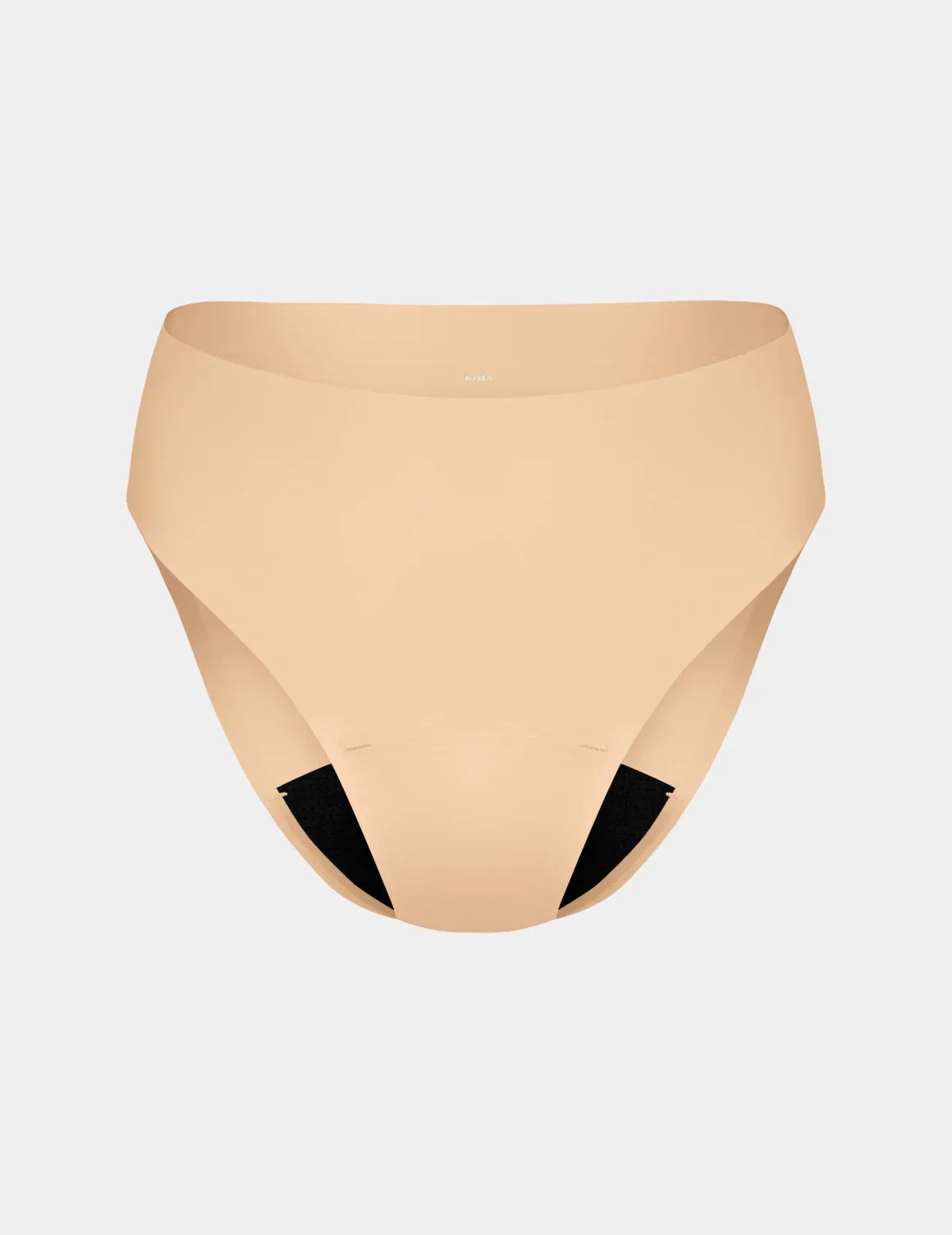 Light Leakproof No-Show French Cut shown front-facing against a light gray background – Warm Sand – view 5 of 8