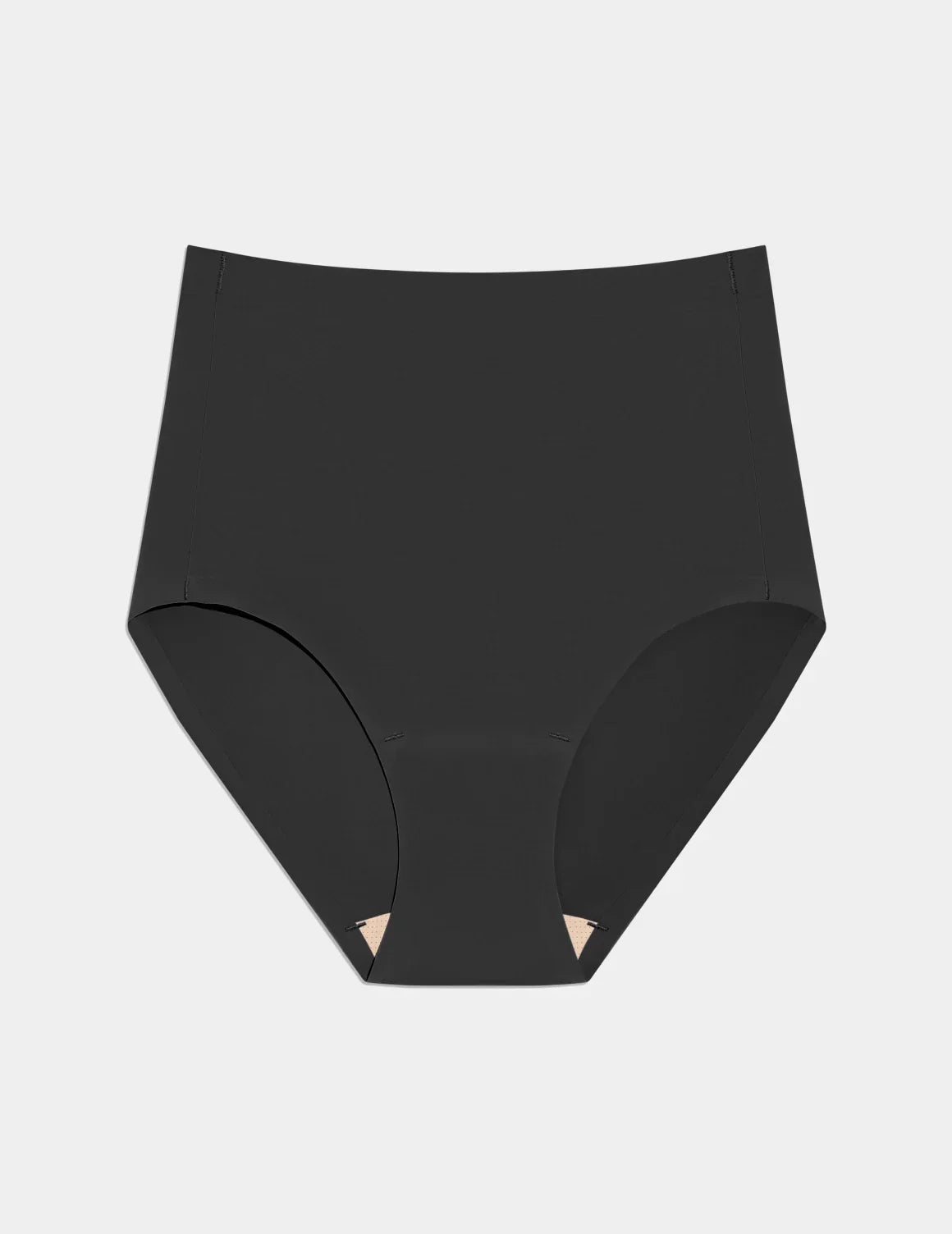 Essential No-Show High Rise shown front-facing against a light gray background – Black – view 10 of 32