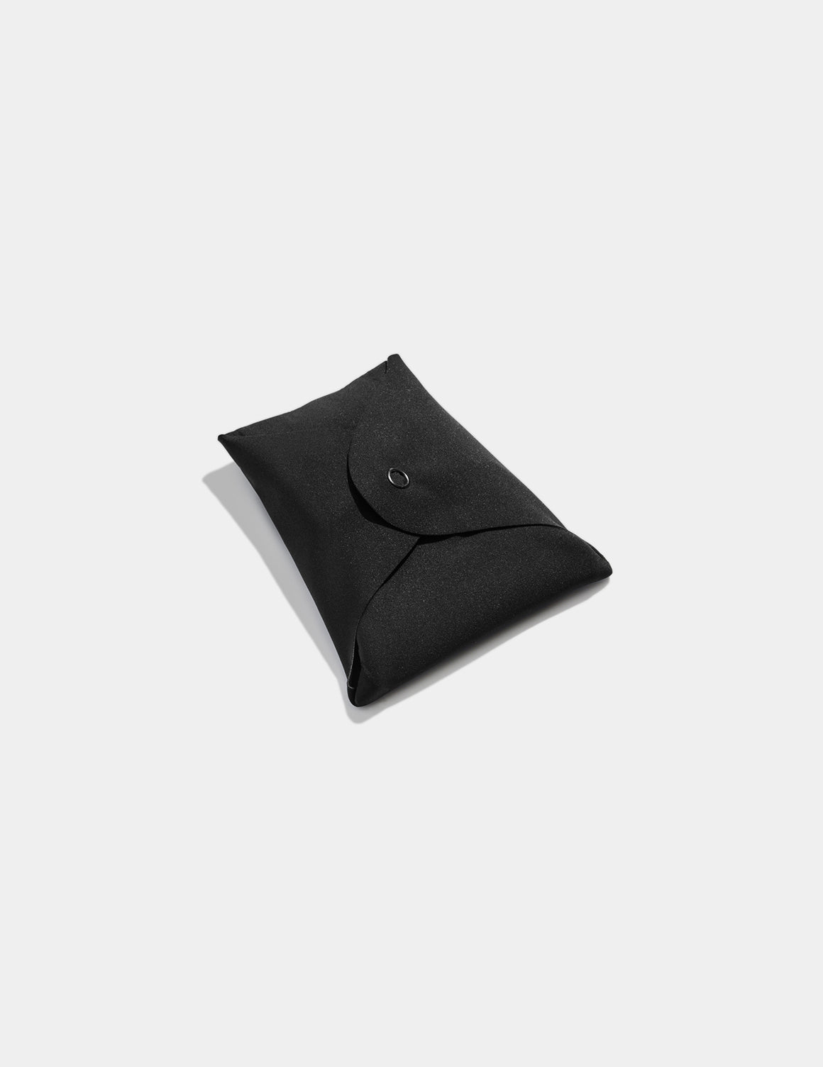 Super Leakproof® Reusable Snap Pads shown front-facing against a light gray background – Black – view 2 of 4