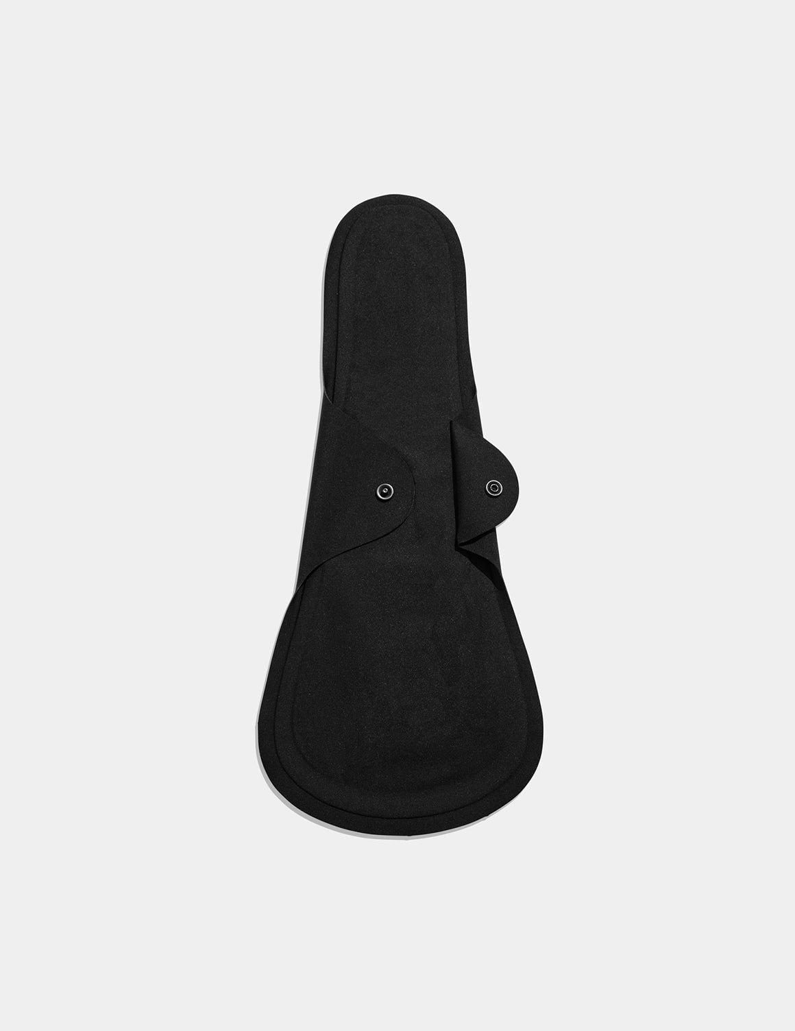 Super Leakproof® Reusable Snap Pads shown front-facing against a light gray background – Black – view 4 of 4