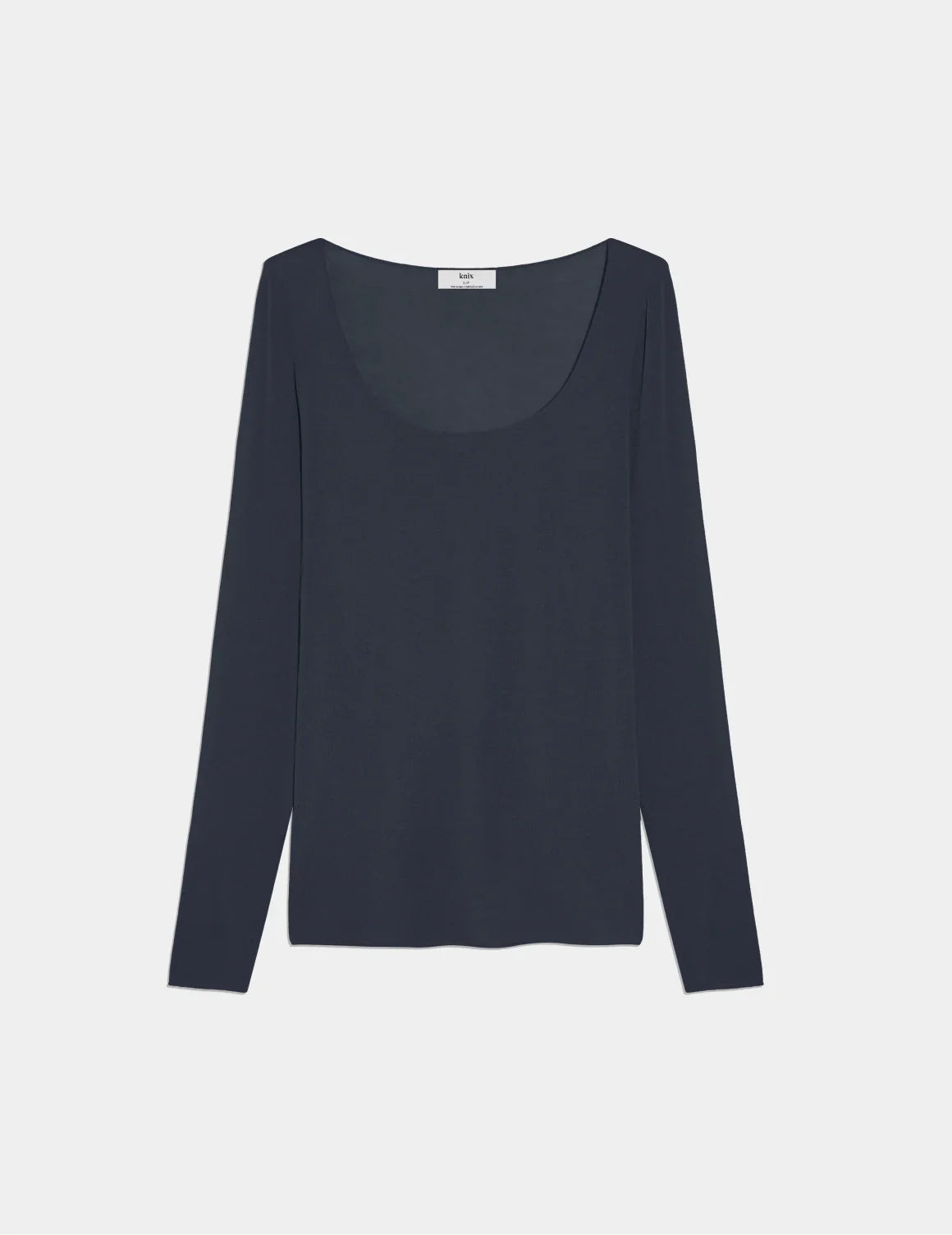 Cashmere Mist Scoop Top shown front-facing against a light gray background – Twilight Navy – view 11 of 17