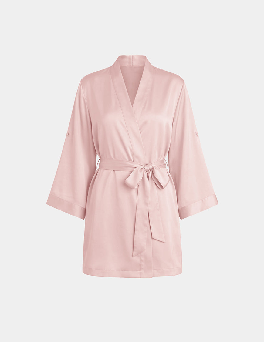 Satin Robe shown front-facing against a light gray background – Hush – view 10 of 18