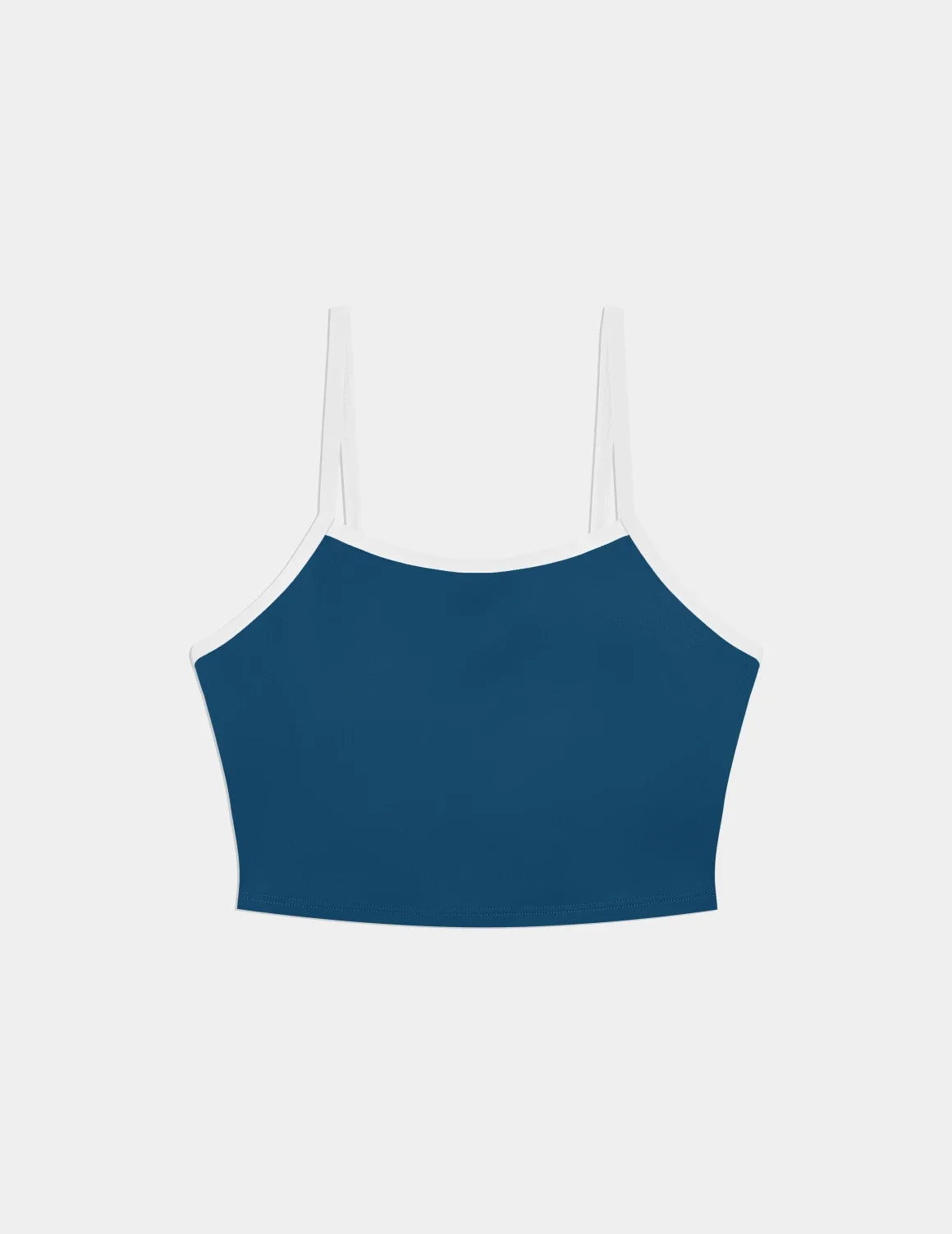 Teen Scoop Tankini Top shown front-facing against a light gray background – Blue Coast – view 6 of 16