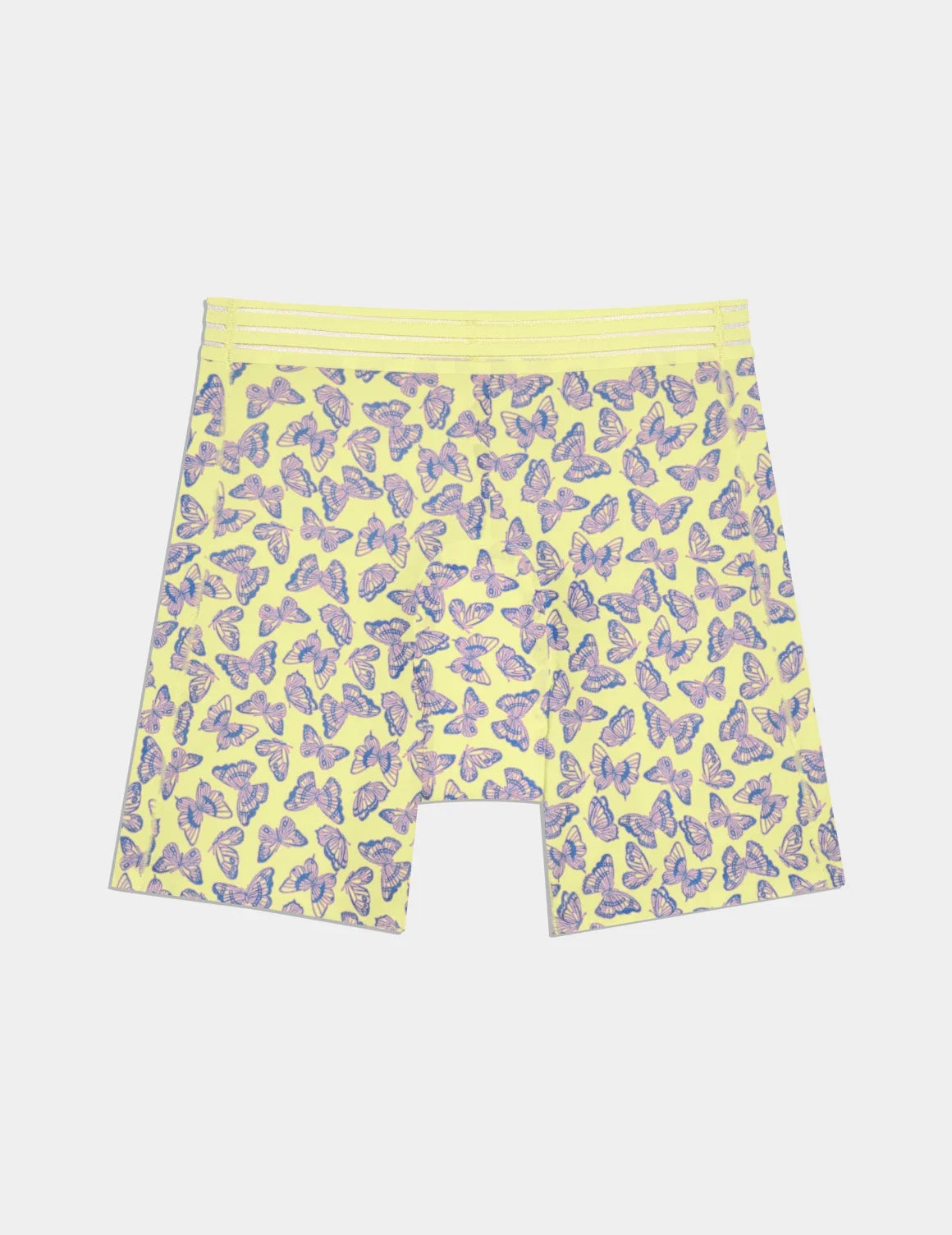 Teen Leakproof Luxe Modal Sleep Boxer shown front-facing against a light gray background – Pastel Wings – view 5 of 8