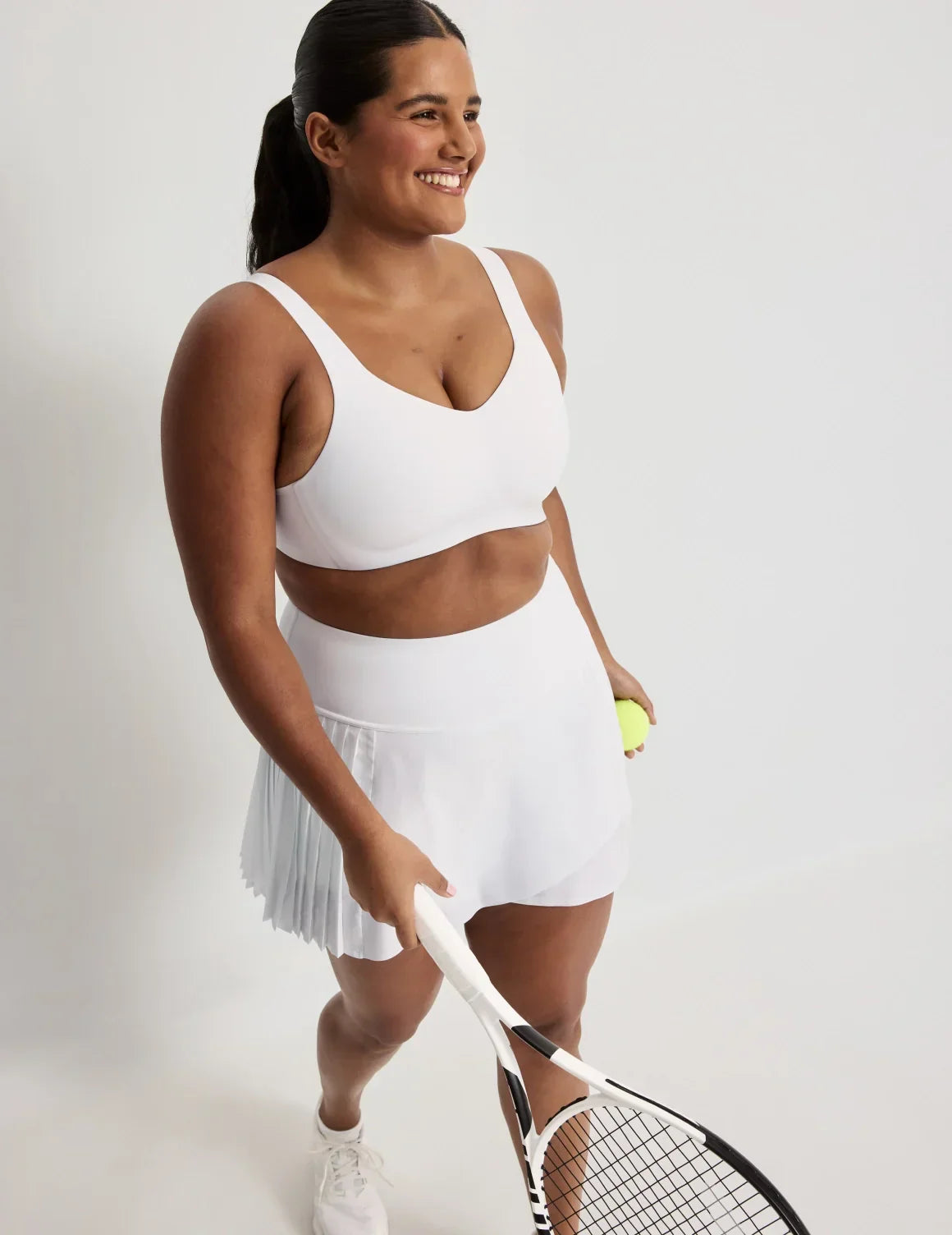 Crosscourt Pleated Skort – White – view 10 of 13