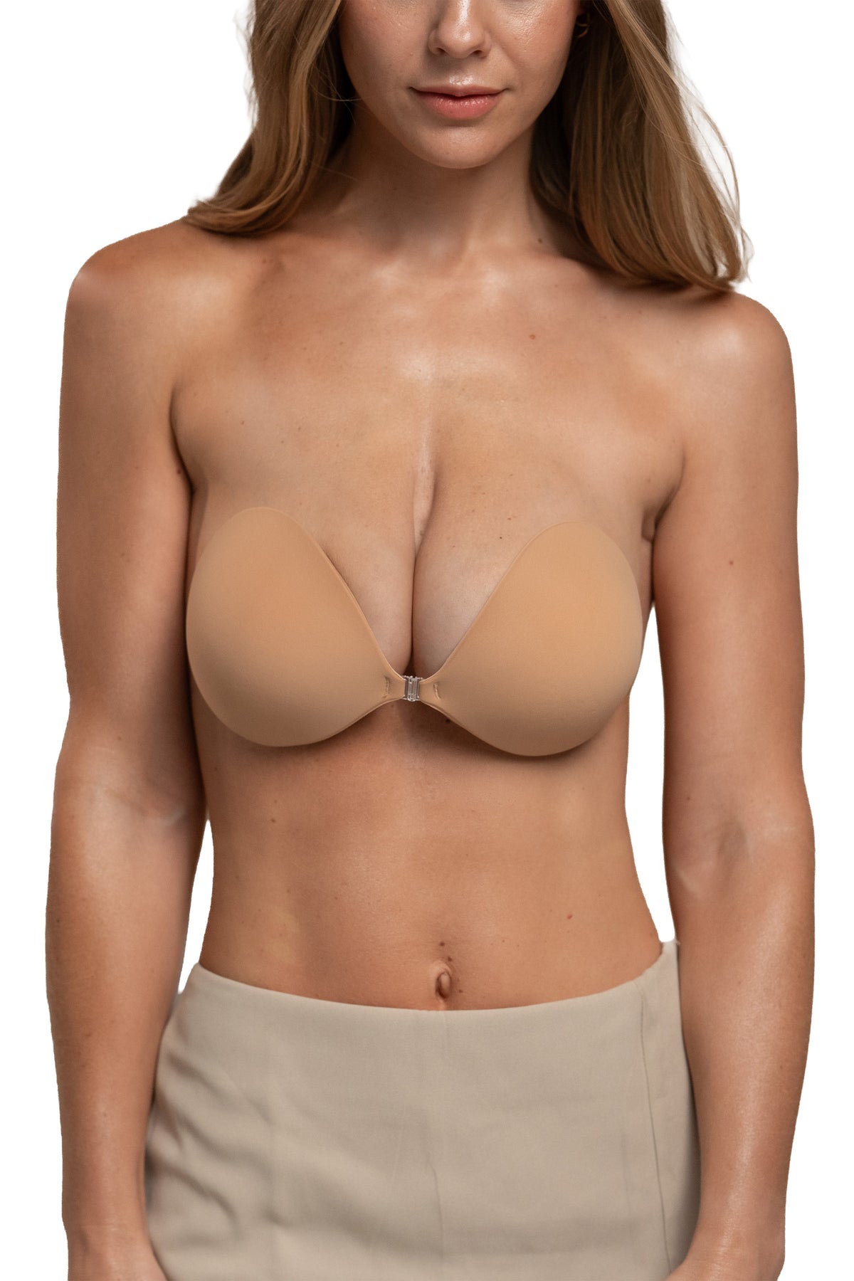 Lightly Padded Luxe Adhesive Bra – No. 5 Soft Tan – view 2 of 6