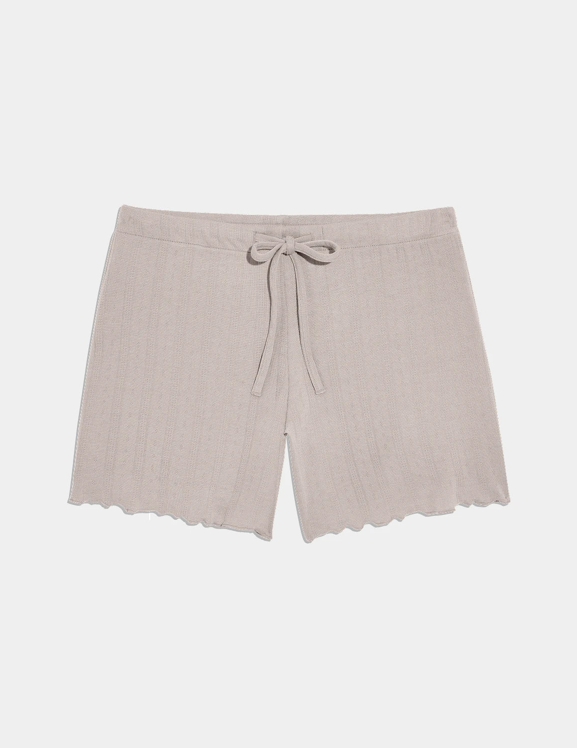 Pointelle Short shown front-facing against a light gray background – Dove Grey – view 3 of 25