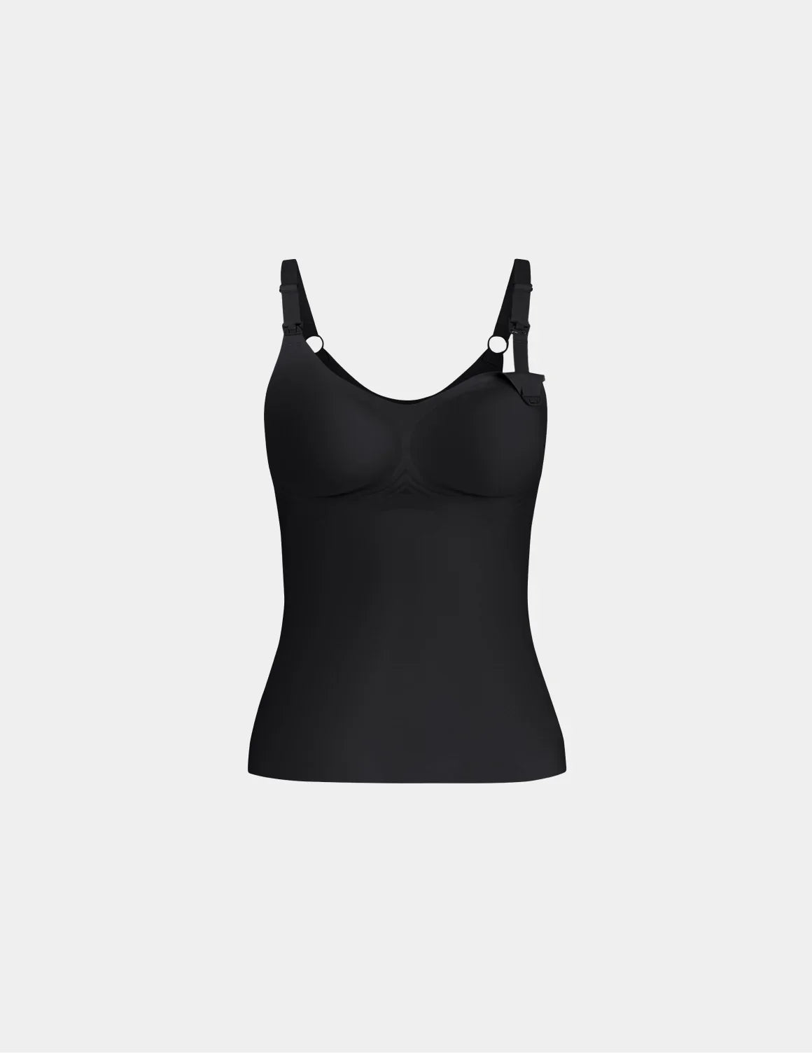 Revolution Nursing Tank shown front-facing against a light gray background – Black – view 4 of 22