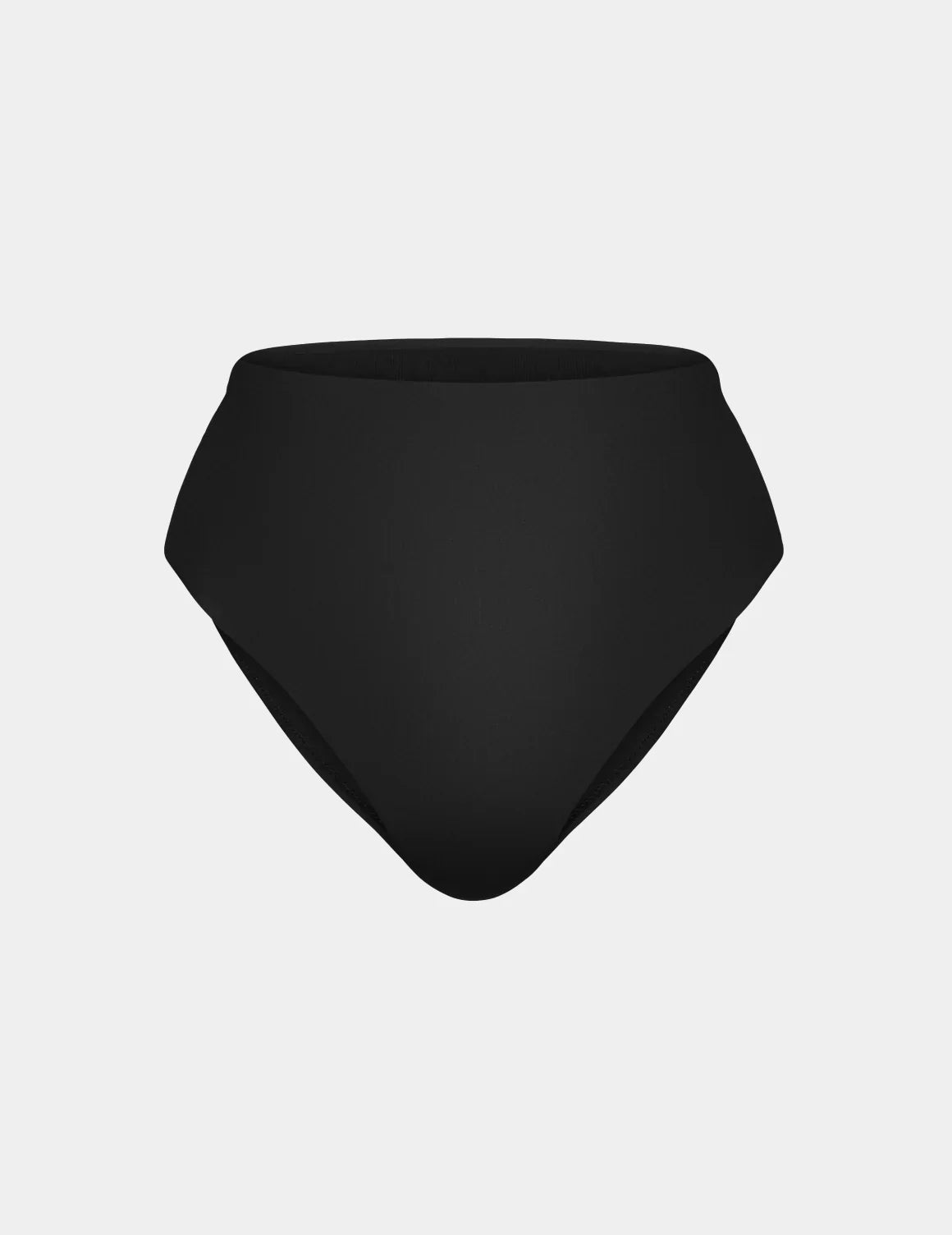 Sculpt High Rise Bikini Swim Bottom shown front-facing against a light gray background – Black – view 4 of 36