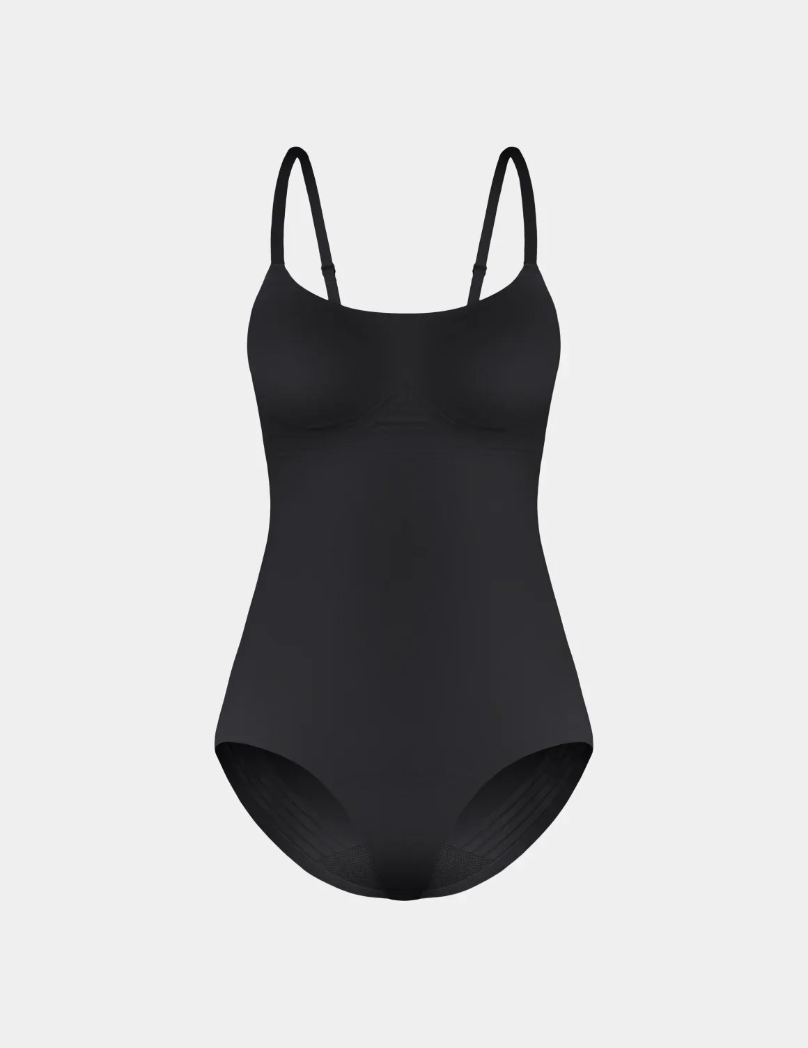 Customizable Shaper Bodysuit shown front-facing against a light gray background – Black – view 4 of 13