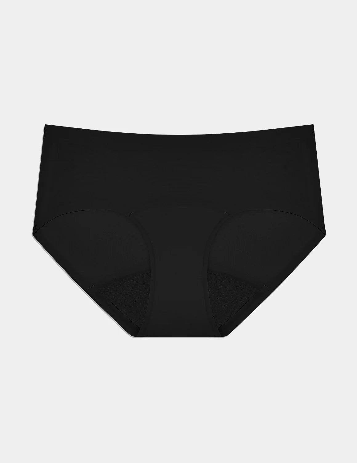 Super Leakproof® No-Show Boyshort shown front-facing against a light gray background – Black – view 2 of 28