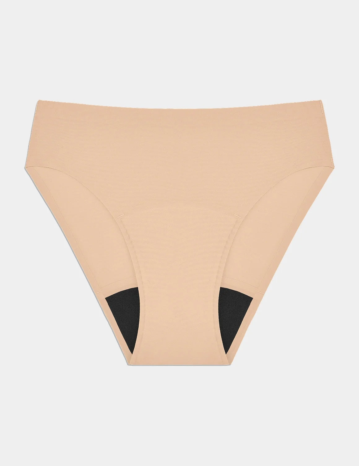 Super Leakproof® No-Show French Cut shown front-facing against a light gray background – Warm Sand – view 8 of 27
