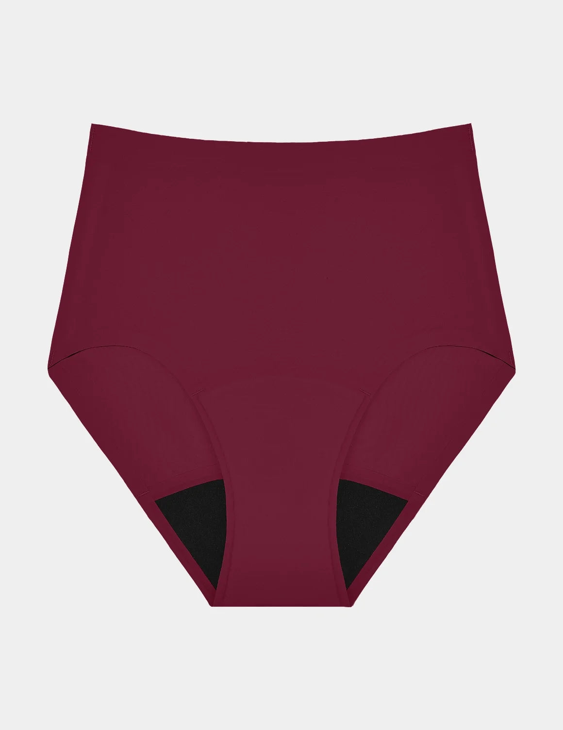 Super Leakproof® No-Show High Rise shown front-facing against a light gray background – Dark Cherry – view 11 of 27