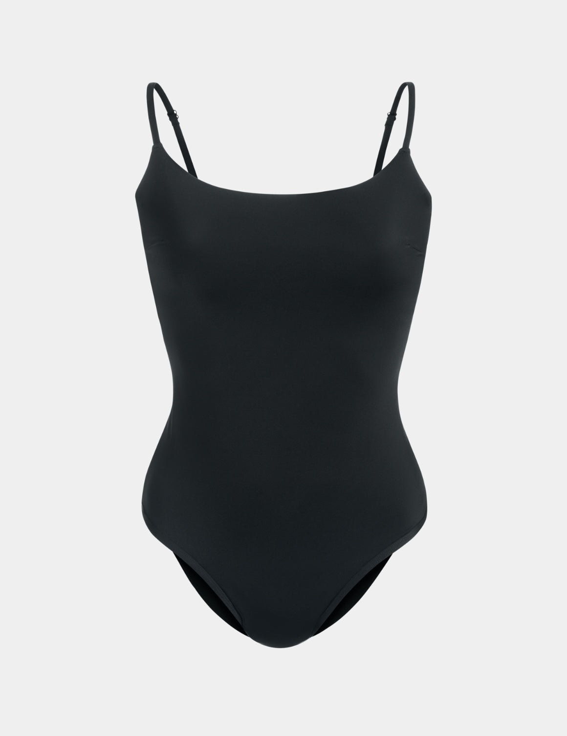 Leakproof Sculpt Classic One Piece Swimsuit shown front-facing against a light gray background – Black – view 8 of 22