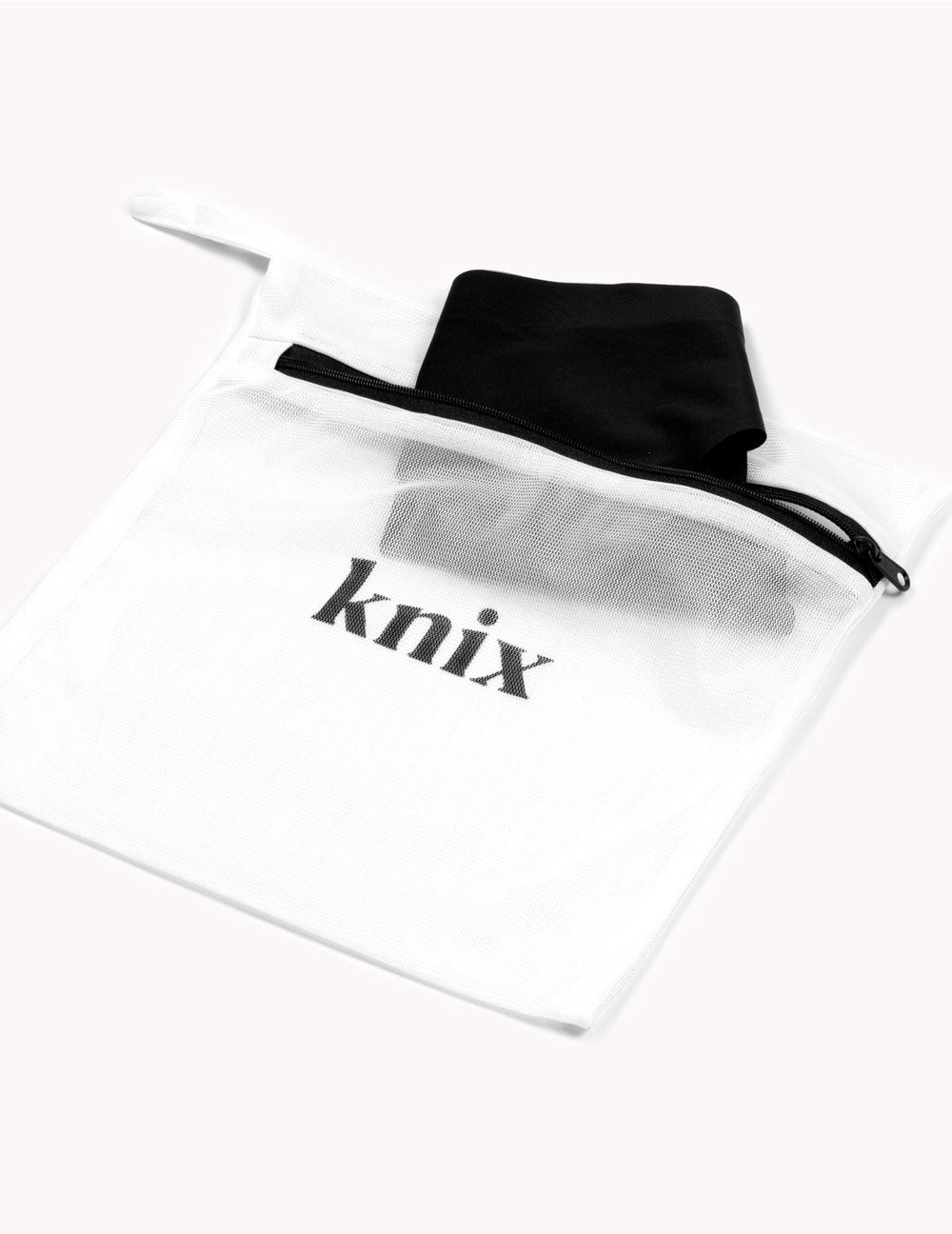 Lingerie Wash Bag shown front-facing against a light gray background – White – view 1 of 2