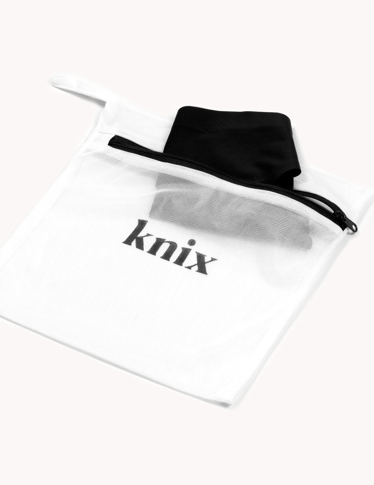 Lingerie Wash Bag shown front-facing against a light gray background – White – view 1 of 2