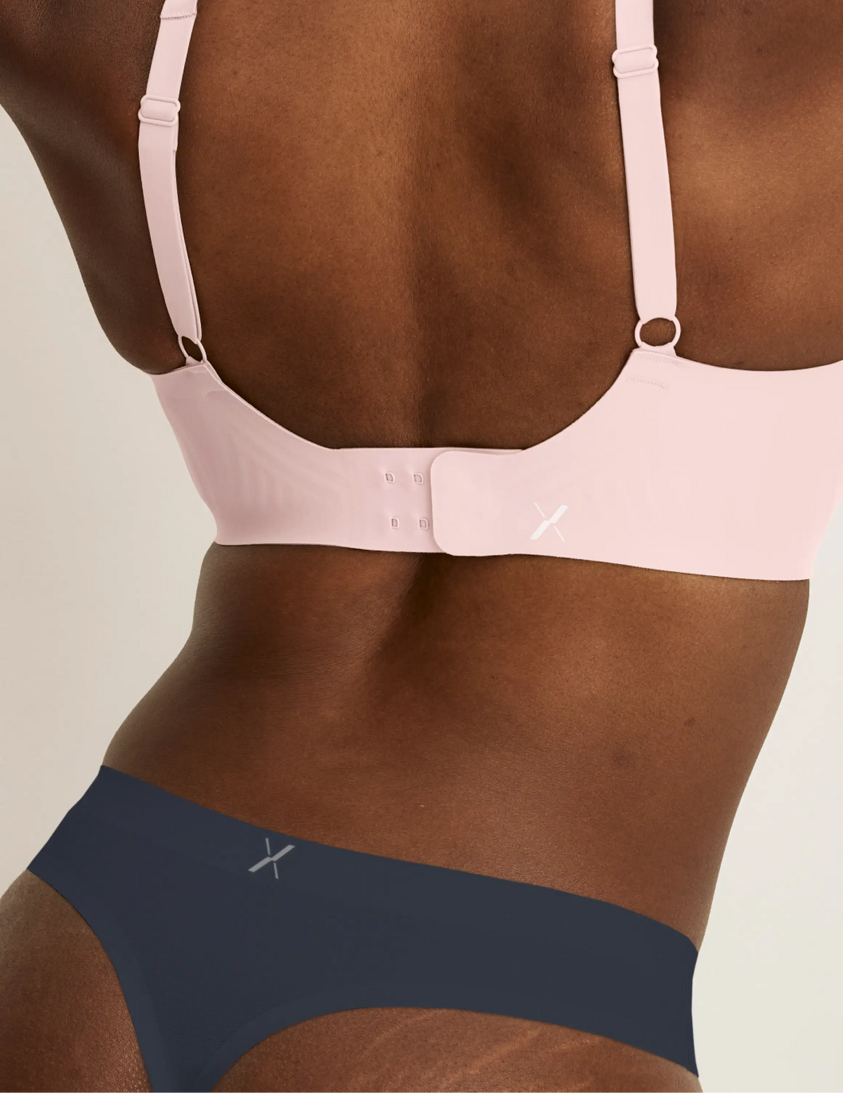 Light Leakproof No-Show Thong 3-Pack – Twilight Navy/Damask/Pink Party – view 7 of 10