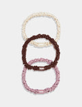 Ivory/Espresso/Rose Pink
