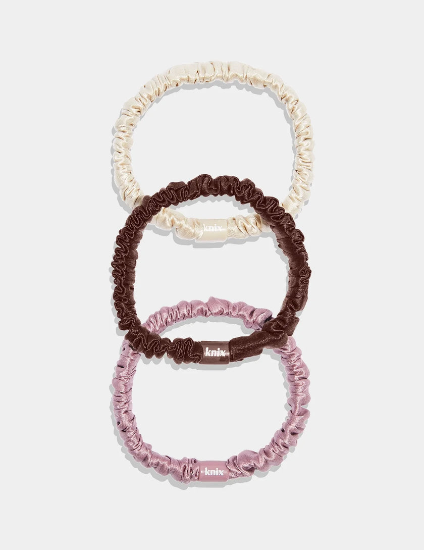 Silk Mini Scrunchies 3-Pack