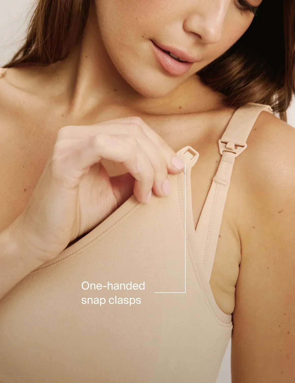 One-handed snap clasps – Warm Sand – view 12 of 15