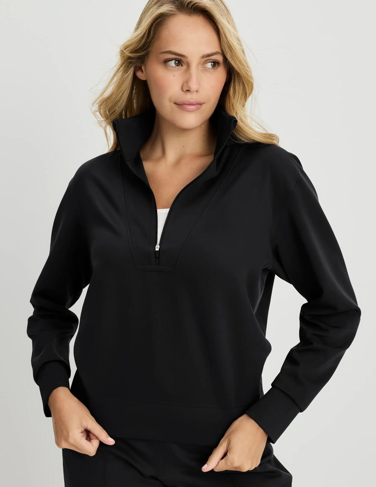 CloudCut™ Half Zip Pullover – Black – view 1 of 13