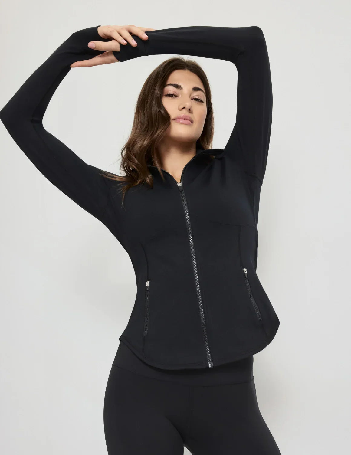 Crosscourt Fitted Jacket – Black – view 1 of 12