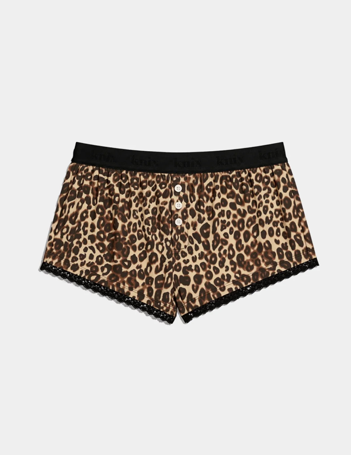 Super Leakproof® Mini Dream Boxer shown front-facing against a light gray background – Cheetah Print – view 11 of 41