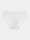 White with Black Polka Dot
