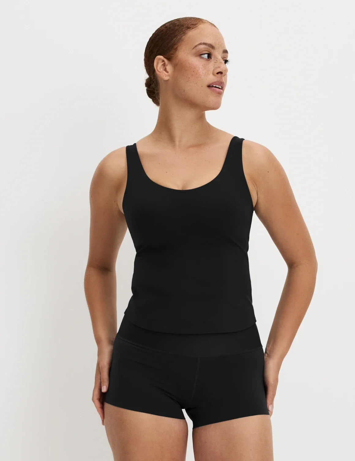 Front view of model highlighting the coverage and fit – Black – view 1 of 12
