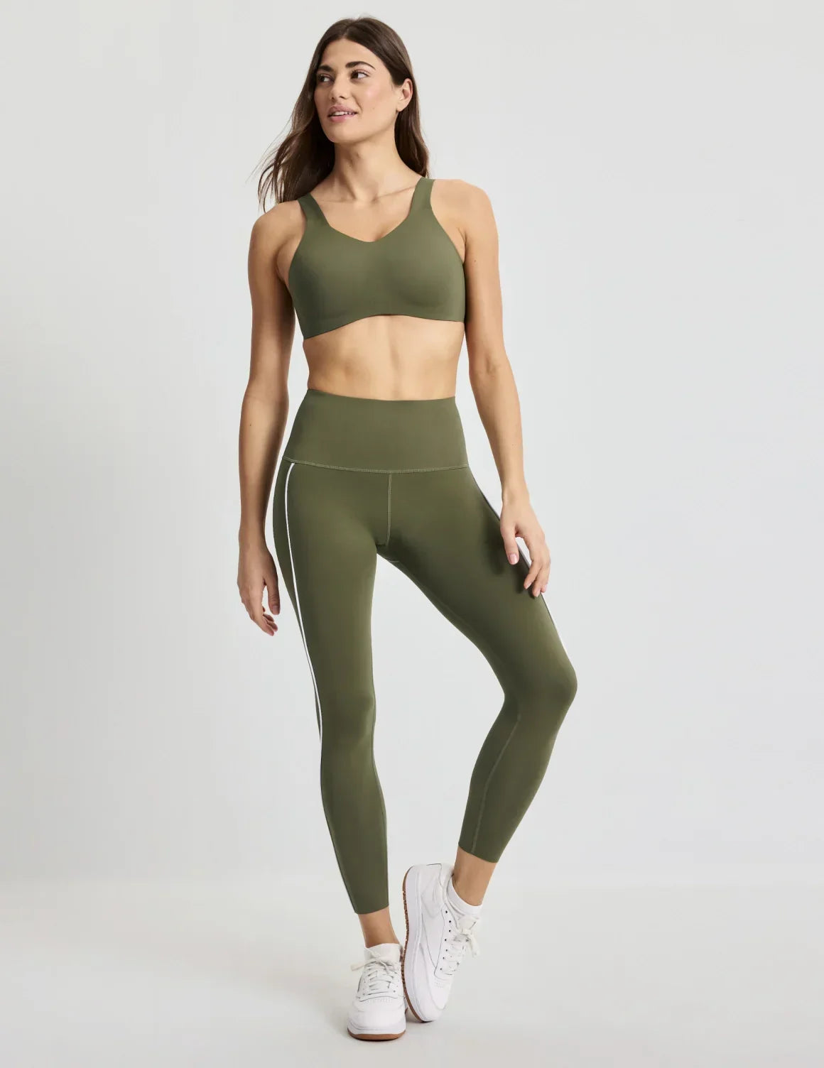 Front view of model highlighting the coverage and fit – Olive – view 2 of 11