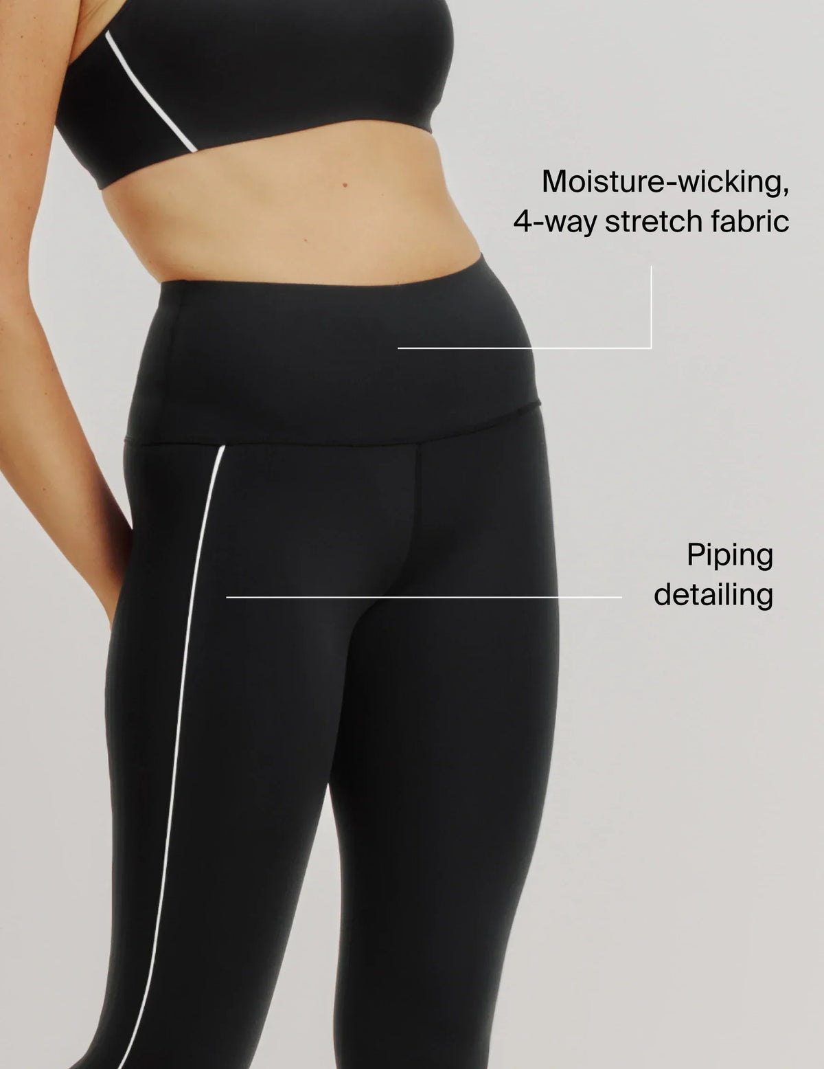HiTouch™️ High Rise Legging - Piping – view 10 of 11