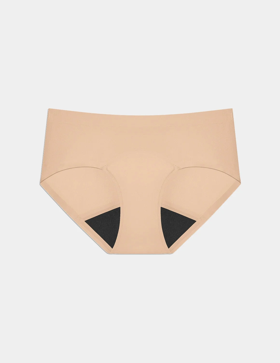 Teen Super Leakproof® No-Show Boyshort shown front-facing against a light gray background – Warm Sand – view 10 of 48
