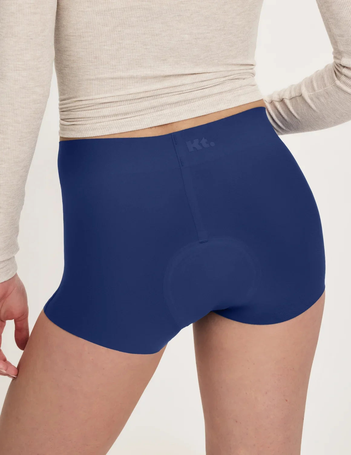 Back view of model wearing the Teen Super Leakproof® Sleepover Short highlighting the coverage and smooth fit – Night Sky – view 8 of 36