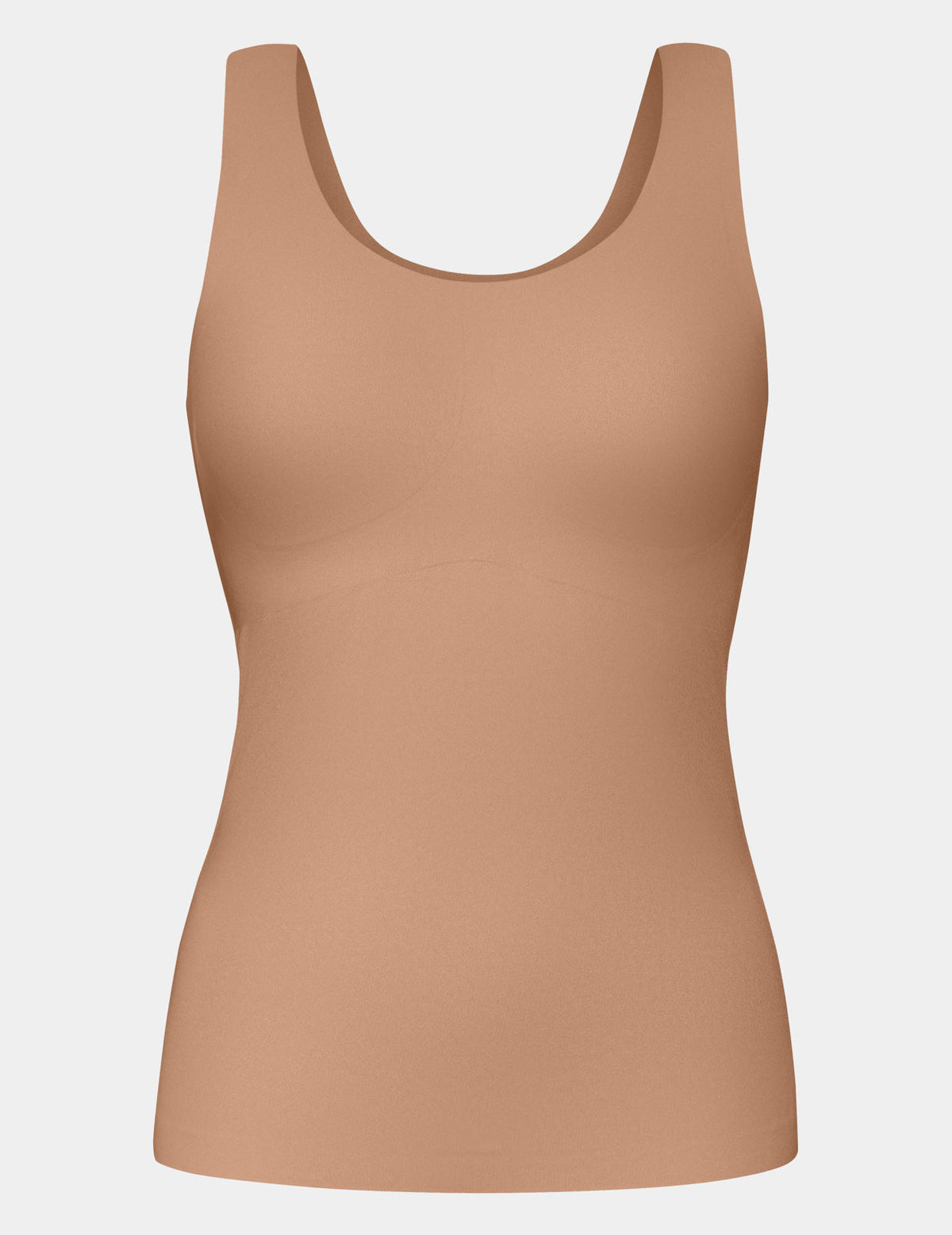LuxeLift Scoop Neck Tank shown front-facing against a light gray background – Cavassa – view 6 of 20