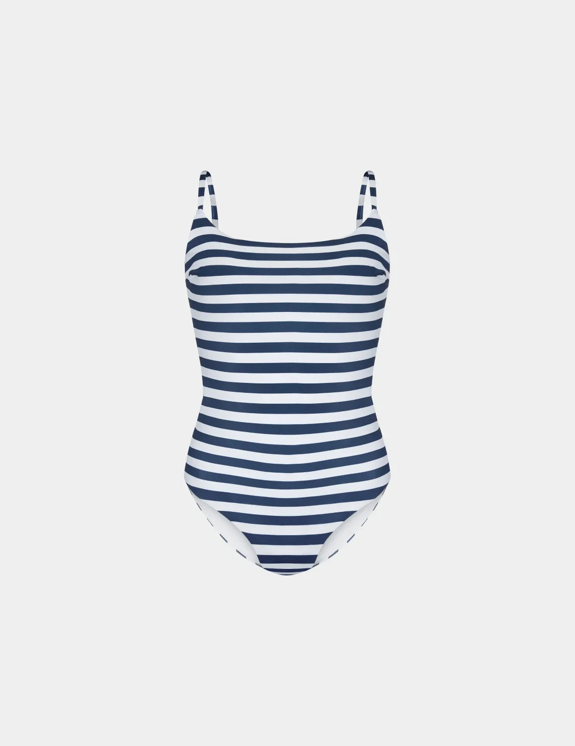Sculpt Classic One Piece Swimsuit shown front-facing against a light gray background – Nautical Stripe – view 2 of 20