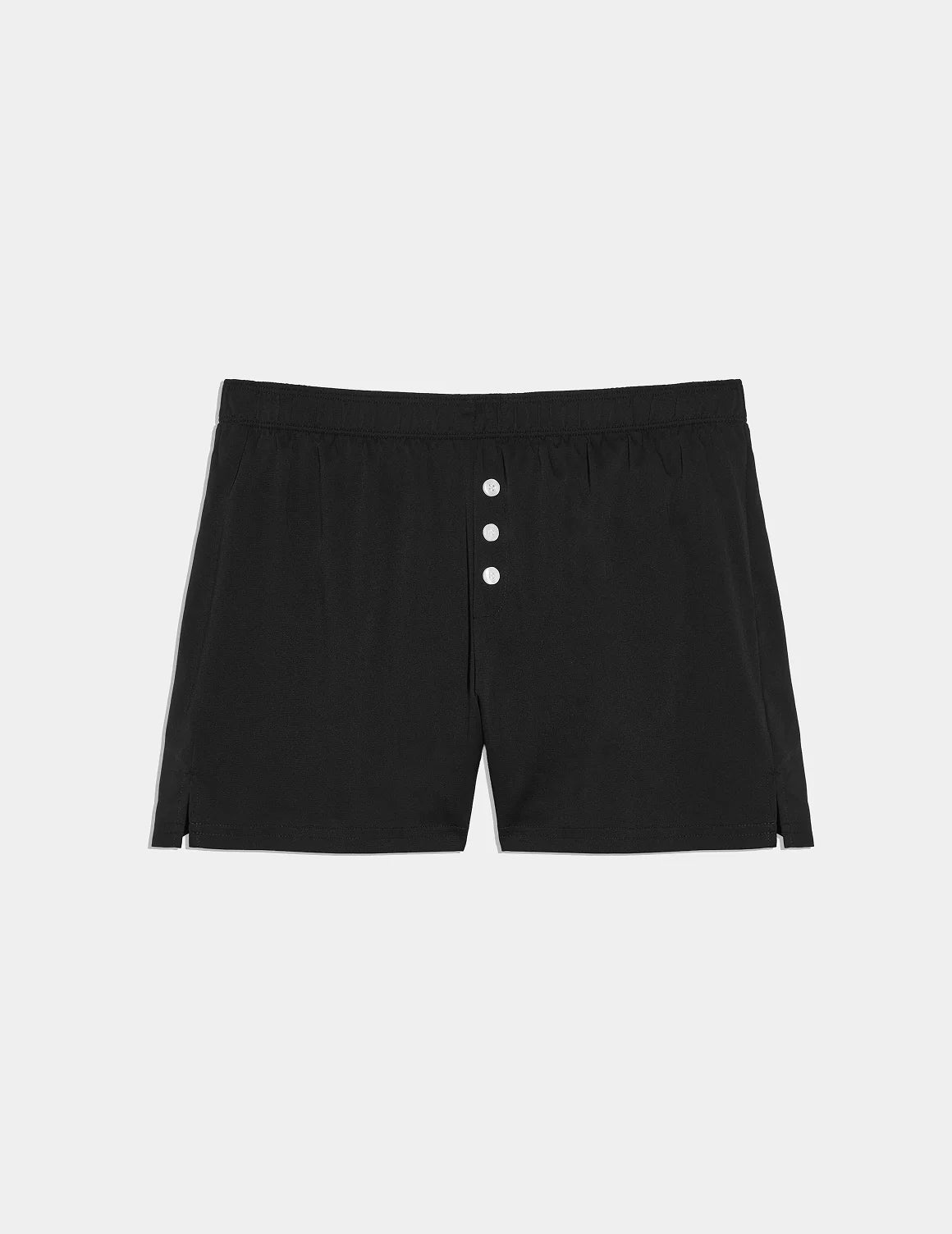 Teen Super Leakproof® Sleepover Boxer shown front-facing against a light gray background – Black – view 6 of 39