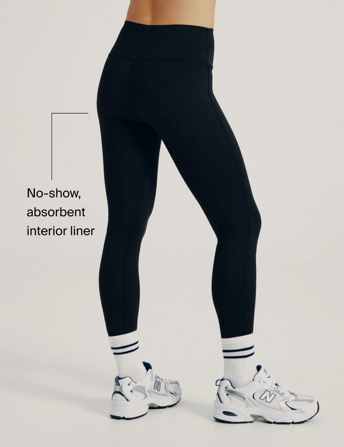 Teen Leakproof Active Legging – No-show, absorbent interior liner – view 6 of 12