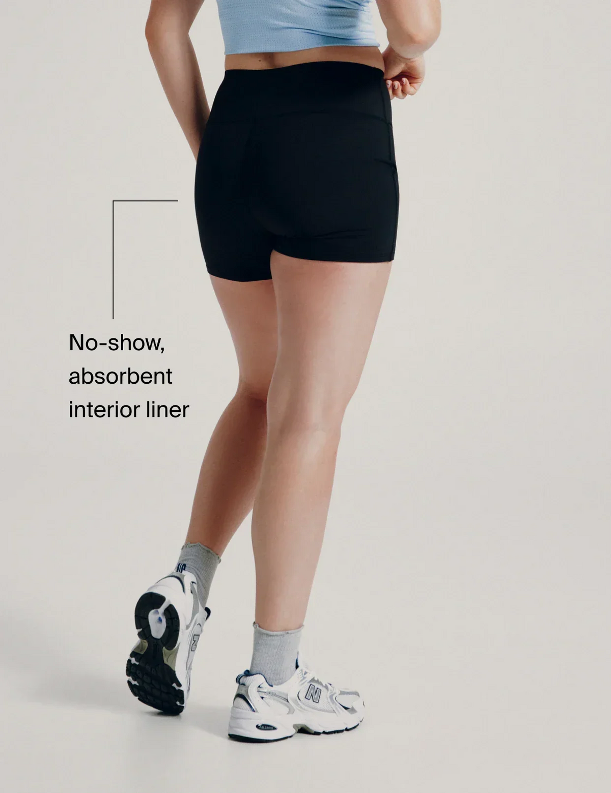 Teen Leakproof Active Short – No-show, absorbent interior liner – view 5 of 7