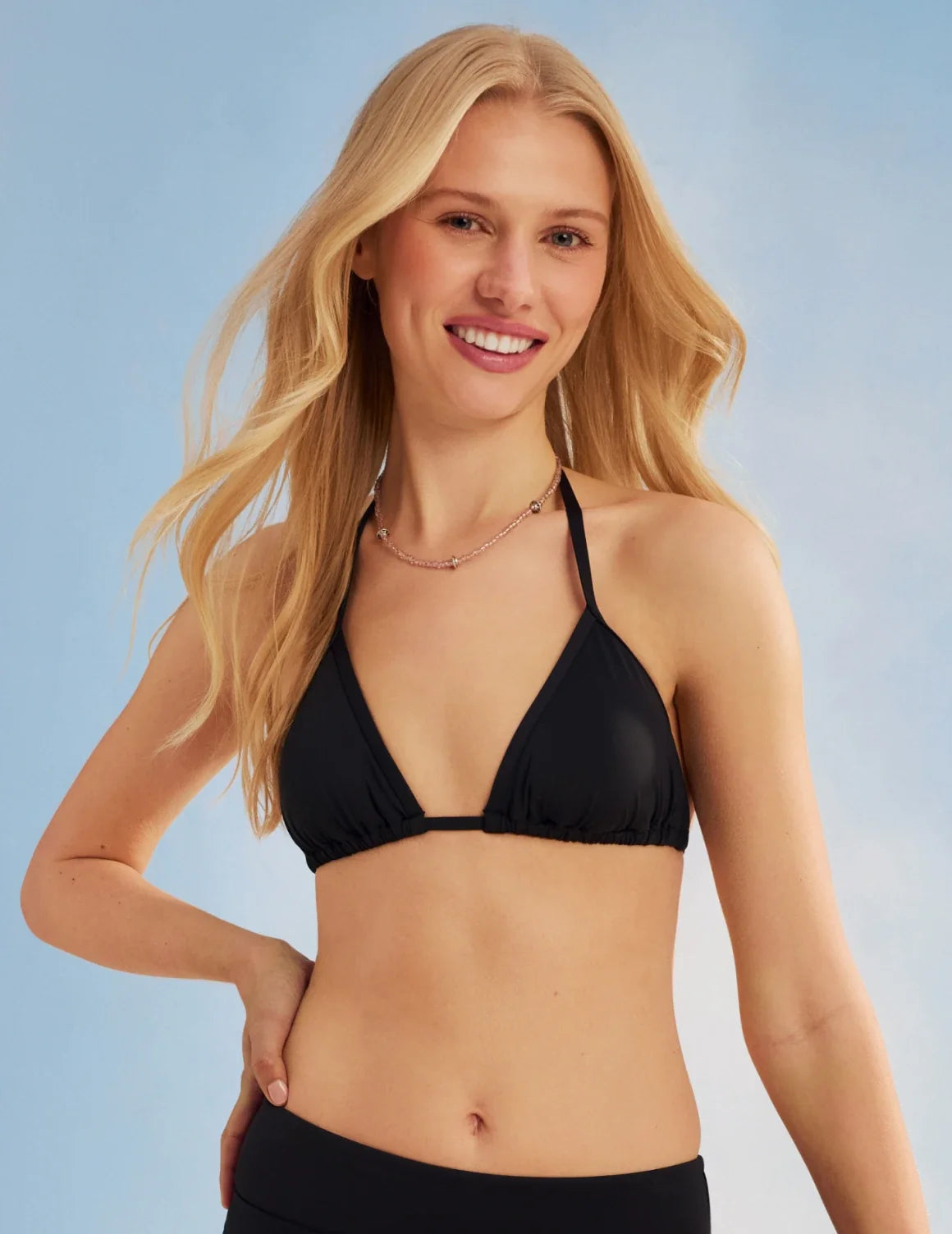 Teen String Bikini Top – Black – view 1 of 18
