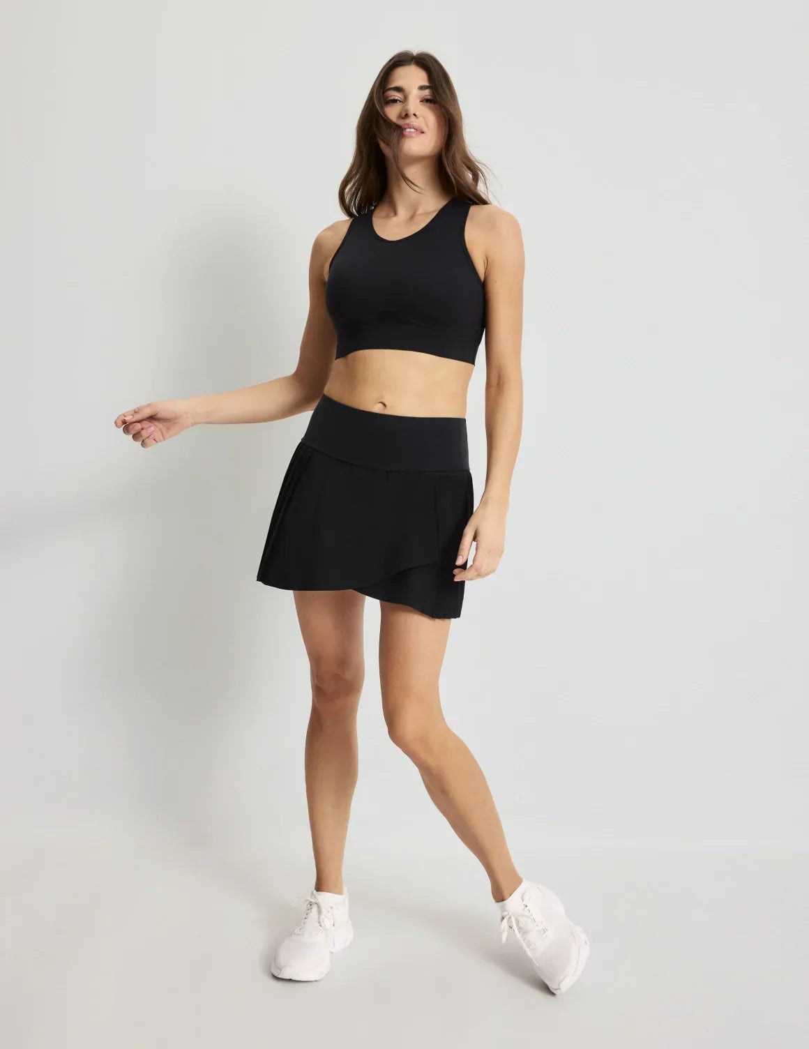 Crosscourt Pleated Skort – Black – view 9 of 13