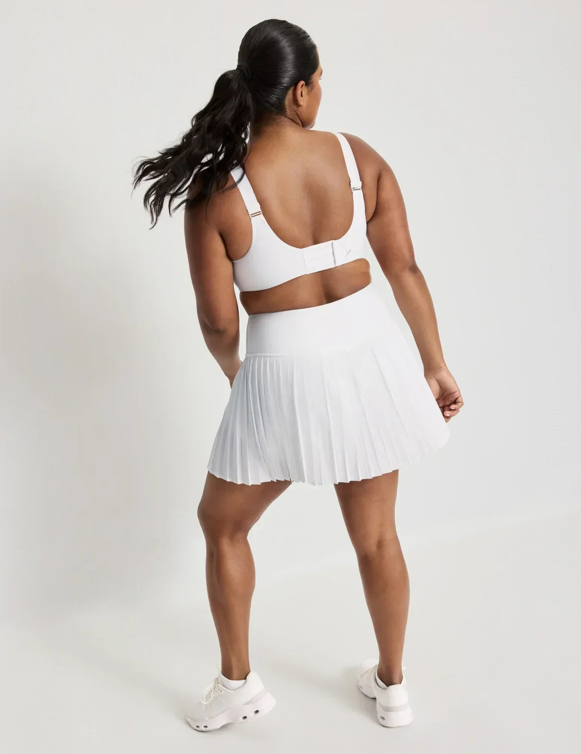 Crosscourt Pleated Skort – White – view 6 of 13