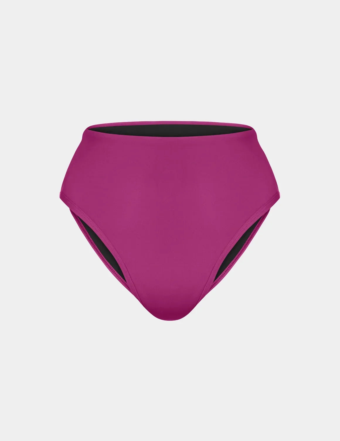 Leakproof Sculpt High Rise Bikini Swim Bottom shown front-facing against a light gray background – Deep Orchid – view 6 of 21